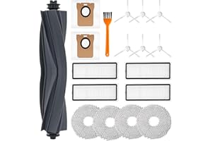 LHYNEE Kit de Accesorios de 18 Piezas Compatible para L10 Ultra,L10s Ultra y L10 Prime,Conjunto de Accesorios de Repuesto Que Incluye 1 Cepillo,6 Cepillos Laterales,2 Bolsas,4 Paños y 4 Filtros