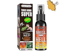Topbashgo Spray Qui Pue Le Caca, Spray Qui Pue, Smell from Hell, Smell from Hell Spray, Jouets Délicates Grands Cadeaux pour Péter Enfants Et Adultes (Odeur d'enfer)