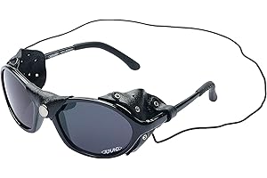 Alpland Lunettes de montagne, lunettes de glacier, lunettes de ski, lunettes de souris avec protection UPF la plus élevée Cat4