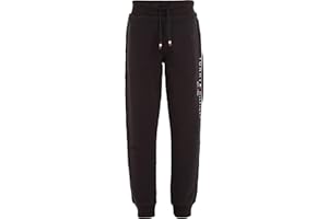 Tommy Hilfiger Bambini Unisex Pantaloni da Jogging Essential Sweatpants in Cotone Bio