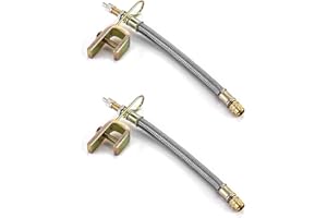 QWORK® 2 Pezzi 18cm Estensione Valvola Adattatore Ruota, Prolunga Valvola Pneumatici per Camion Bus RV Auto