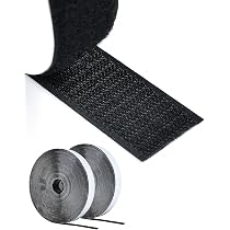 AiQInu Scratch Autocollant Double Face 16mm - 5m Bandes Crochet Et Boucle Fort Adhésif Pour Bricolage