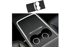 frani Center Console Wrap (Matte Black Edition) Designed for Tesla Model 3/Y 2021-2025,Tesla Center Console cover for Model 3/Y(Not for Model 3 Highland 2024-2025)