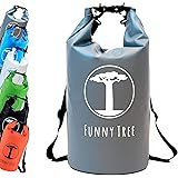 FUNNY TREE® Dry Bag. Wasserfester (IPx6), optimierter Packsack 30L / 20L / 10L. Als Camping Zubehör | Schlauchboot | Kajak | 