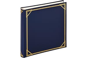 walther design album fotograficzny niebieski 30 x 30 cm imitacja skóry z tłoczeniem, album standardowy MX-200-L