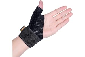 Thx4COPPER Daumenbandage und Handgelenkstütze für Rechts&Links Händer,Daumenorthese mit Atmungsaktive,Leicht,Stabilisierung,Reduzierung Daumengelenksarthritis Karpaltunneldruck- S/M