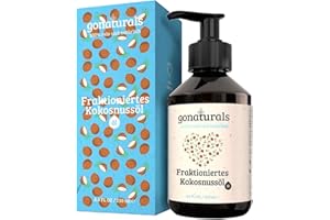 ‎GONATURALS GoNaturals Fraktioniertes Kokosöl - 250ml - 100% Reines natürliches Kokosnussöl - Coconut Oil for hair, Kokosöl flüssig, Kokosöl Haare, Kokosöl Haut & Nägel - Schnelleinziehend und Nicht-Fettend