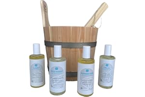 LionFlex Bio Saunaaufguss 4er Set | 100% ätherische Öle | 4 x 100 ml | Vegan & Natürlich | Saunadüfte | Saunaöle | Premium Qualität