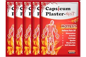 Mnozreo Parches Termicos,Parches para Aliviar el Dolor,Parches de Calor Adhesivos para Hombro y Cuello,Parche para Dolor Caliente para Rodilla,Aliviar el Dolor de Yeso Capsicum,40PCS