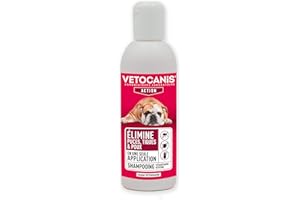 VETOCANIS Vetotonic - Shampoing Chat et Chien - Produit Anti Parasites Chat Chien - Shampooing Chien Efficace dès la 1ère Utilisation - Anti Puces Chat et Chien - Contre les Tiques et Poux