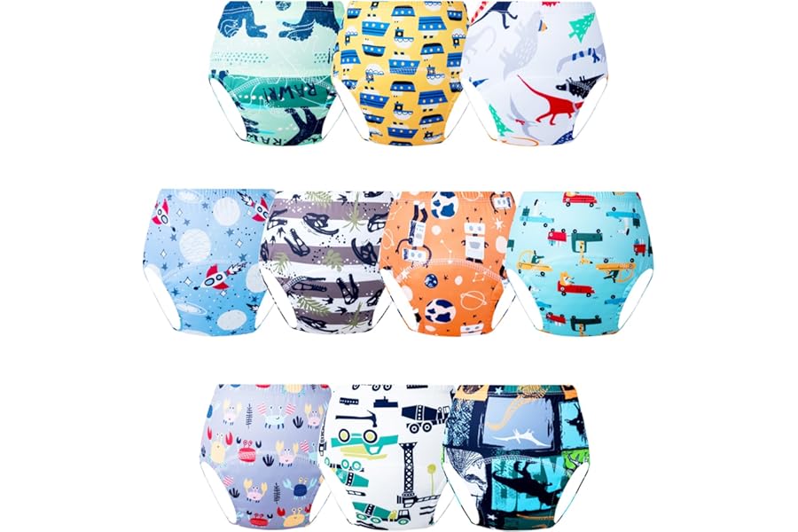 JackLoveBriefs Potty Training Pants, Toddlers Training Underwear for Boys Girls 1-5 Years, 8 packs