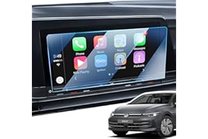 LANGBEAN Film de Protection d'écran pour VW Golf MK8 GTI GTE GTD 2020-2024, 9H Protecteur Écran Anti-Trace de Doigt Verre Trempé Protecteur, 10" Navigateur Accessoires Protection Ecran Anti-Rayure