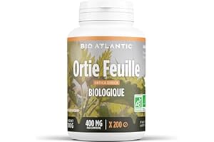 BIO ATLANTIC Ortie Feuille Bio - Urtica dioica - 400 mg - 200 Comprimés