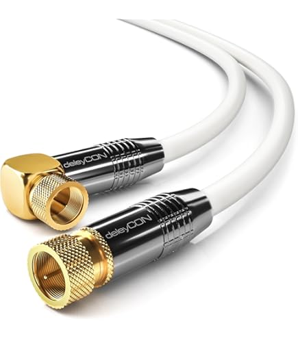 DeleyCON Adattatori SAT F – Connettori Oro Per Cavo Coassiale | Pacco Da 10 Pezzi - Foto 10