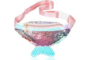 mciskin Dziewczęca syrenka nerka - urocza torba podróżna dla dzieci - torba na pasek crossbody sport bieganie kemping podróż - prezent urodzinowy świąteczny dla dziewcząt, #1