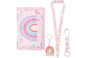 GADITIEK Marsupio da collo per ragazze, portafoglio per bambini con portachiavi, portafoglio per bambini per ragazze, compleanni (Bohemian - New)