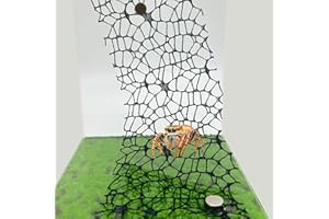 Heyshapeing 6 Stück Springspinnen Lebensraum Zubehör (3 schwarz + 3 weiß – Springspinne, Moosband mit Magneten für verbessertes Gehege und Klettererlebnis (Terrarium nicht im Lieferumfang enthalten)