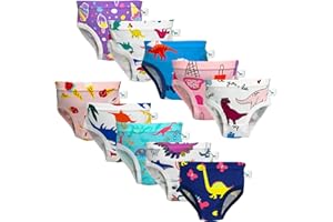 zebricolo Mutandine Bambina 10 Pezzi Casuali 100% Cotone Mutande Bimba 2 Anni Mutande Bimba 2023 Mutande Bambina Intimo Bambina（6&10 Pezzi Casuali ）