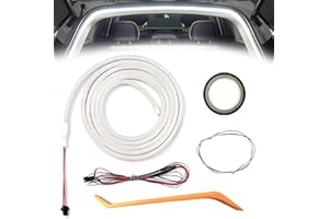 TAIMEIMAO 4M Kofferraum Lichtleiste, Car Trunk Light Strip,Automatischer Sensor Tail Box Light Strip, LED-Lichtstreifen für LKW Auto Kofferraum Innenbeleuchtung Dekoration - Weiß