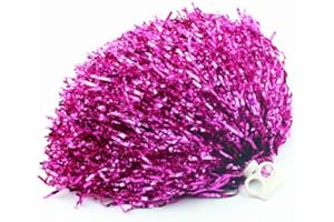 ELANDY 2 sztuki 70 g 30 cm cheerleaderki pierścienie Pompony Sport Party Party Impreza Pompony Sport Party Party Sport Pompony Impreza Pompony Sport Pompony Jubel Pompony dla kolekcjonerów ducha Zespół Ducha Corporate Events (kolor różowy czerwony)