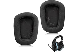 HUGFADS Cuscinetti Auricolari in Tessuto di Ricambio per Logitech G933 Gaming Headset,Compatibili con G935 G930 G635 G633 G633S G430 G431 G432 G433 G332 G230 G231 G233, Pad in Rete