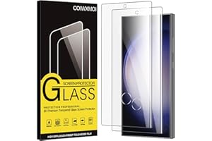 Coiwxmoi Szkło hartowane do Samsung Galaxy S23 Ultra 5G 2 sztuki Twardość 9H Anti-scratch Anti-Fingerprint, Ultra przezroczysta folia bez pęcherzyków szkła, osłona ekranu