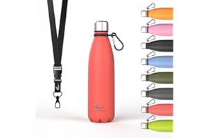 Daikoku - Botella Termica de Acero Inoxidable 500ML | A Prueba de Fugas | Bebidas Calientes por 12 Horas y Frías por 24 | Seguro y Saludable | Ideal para Senderismo, Gimnasio, Oficina | Coral