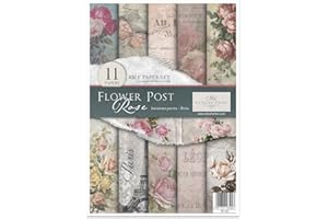 ITD Collection Carta decoupage, Flower Post-Roses, 21 x 30 x 0,15 cm