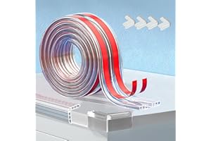 ‎MEIJO Kantenschutz Baby mit Eckenschutz, MEIJO Kantenschutz Selbstklebend, Weich Kantenschutz Transparent Kantenschutzprofil Kindersicherung Edge Corner Protection (Upgrade 3M)