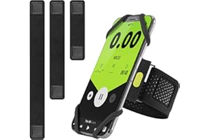BONE Laufarmband, Sportarmband, iPhone-Halterung zum Laufen, universelles Lauf-Handy-Armband für Apple iPhone 16 15 14 13 12 Pro Max XS XR X Samsung Galaxy (Schwarz, Alle 3 Größen)