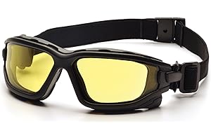 Pyramex I-Force Sporty Dual Pane Anti-Fog Goggle,Black Frame/Gray Anti-Fog Lens