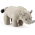Zappi Co Children's Soft Cuddly Plush Toy Animal - Perfect Perfect Soft Snuggly Playtime Companions for Children (12-15cm /5-6") (Rhino)