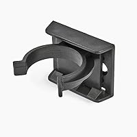 DQ-PP Befestigungsclip für Sockelleiste | Sockelblende | 150mm | Schwarz | Kunststoff | Sockel | Sockelleisten…