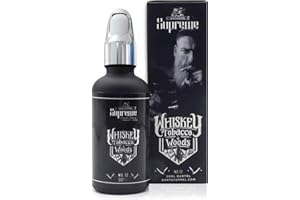 ‎BARTSTOPPEL Bartöl Whisky Tobacco Tabac Bartstoppel® Supreme Herren - tägliche Bartpflege 3-Tage-Bart bis Vollbart - Beard Oil Vegan - Rizinusöl für Bartwachstum - Made in England
