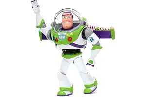 Disney Store Official, Toy Story, Buzz Lightyear, figura parlante, 36 cm | Figura interactiva de Buzz Lightyear con más de 15 frases en inglés. Ideal para jugar. Producto apto a partir de 3 años