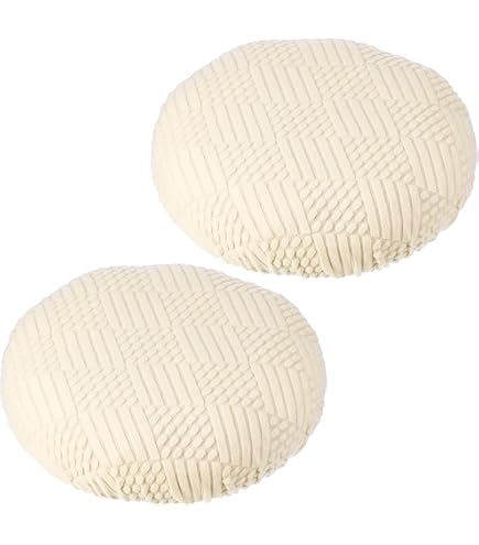 Housse Tabouret Rond Housse Tabouret de Bar, Tissu de Luxe Diamètre 30