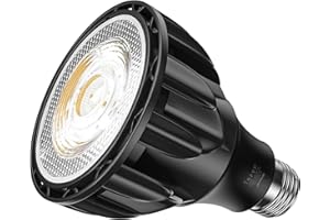 Milpoel 10W LED Grow Light for Indoor Plants, Full Spectrum E27 Plant Grow Light Bulb for Seedlings Succulents Flowers Hydroponic (Black, 10W 4000K)