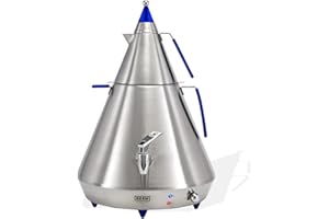 ‎BEEM BEEM Germany Pyramid A10, 10.0 Liter Samowar, Edelstahl/Blau