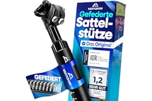 ‎NEXTCOVER NEXTCOVER® Sattelstütze gefedert - Das Original - mit 27.2/30.9/31.6/34.9mm Durchmesser und [Comfort-Spring] Technologie I gefederte Sattelstütze, Sattelstange, Federsattelstütze, Sattelfederung