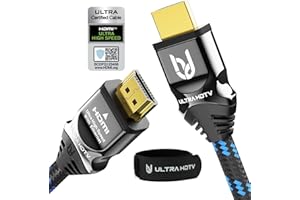 Ultra HDTV 8K HDMI-Kabel - 1,5m Ultra High Speed HDMI 2.1 Kabel, 48 Gbps für 8K@60Hz & 4K@120Hz - Premium Zertifikat - DTS: X, HDCP 2.2&2.3, HDR10+, eARC