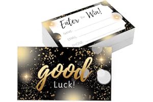 PLIGREAT 120 tarjetas de rifa, ingresa para ganar boletos de rifa, tarjetas de formulario de entrada para concursos, con espacio para nombre dirección de correo electrónico número de teléfono