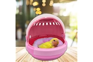LAOXI Bird carrier, portable bird travel carrier backpack, warm parrot excursion cage, lightweight pets birds travel cage, small medium bird cage, space capsule portable warm parrot excursion cage