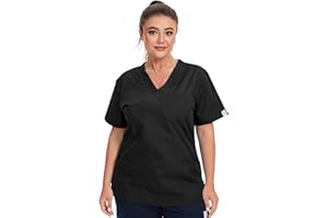 JONATHAN UNIFORM Women Tunic Scrub Top with 3 Pockets for Dental, Carer, Vet