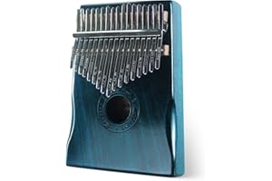 MOOZICA 17 touches Kalimba Marimba, cadeau d'instrument de musique de piano à pouce professionnel de haute qualité (K17BLW)