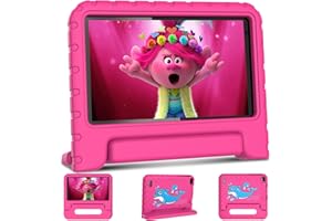 AOCWEI Tablet para Niños 7 Pulgadas Android 11 HD Tablet Infantil, 1,6 GHz/32 GB Ampliable a 128 GB/WiFi 6/Controles Parentales/Software Educativo para niños/Kid-Proof Funda Tablet-Rosa roja