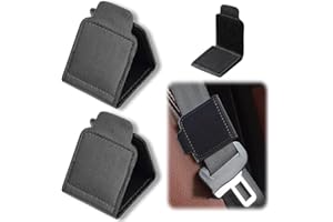 AOEVUIR 2 Pezzi Clip Cintura di Sicurezza, Regolatore Universale per Cintura Auto per Ridurre Pressione su Spalle e Collo
