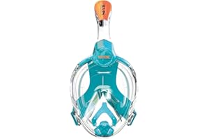 SEAC AMICA, Maschera Integrale da Snorkeling per adulti e bambini dai 6 anni in su, facciale in polimero anallergico senza ftalati