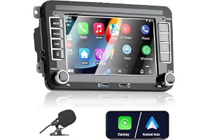 Suitable for VW Golf 5/6, Polo, T5, Toucan, Skoda, Passat, Jetta, Caddy, CC, Touran. 7" touch screen car radio with CarPlay/A