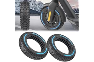MOCOLI 2 Stück Vollgummireifen für Ninebot G30/G30d/G30e/G30lp/G30 Max 10x2.5 Zoll Ersatzreifen 60/70-6.5 E Scooter Solid Reifen E Scooter Reifen 10 Zoll