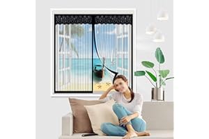 LUwen Zanzariera Magnetica Finestra, Zanzariere a Calamita per Finestre, Magneti Rete Anti Zanzare Chiusura Automatica, Facile Montaggio, per Finestre Porte